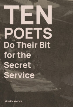 Cover of Ten Poets Do Their Bit for the Secret Service, featuring two men conspiring in a backroom over some documents.